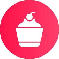 Cupcake kreatives Icon-Design vektor