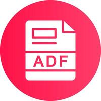 adf kreativ ikon design vektor