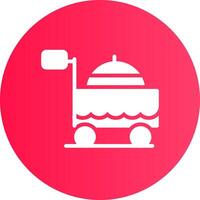 Food Cart kreatives Icon-Design vektor