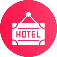 hotell kreativ ikon design vektor