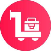 Trolley kreatives Icon-Design vektor