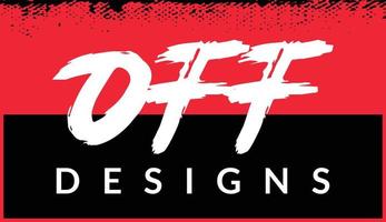 off design schriftzug t-shirt design vektor