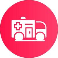 ambulans kreativ ikon design vektor