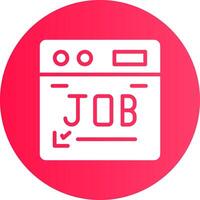 Job kreatives Icon-Design vektor