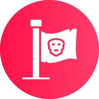 Piratenflagge kreatives Icon-Design vektor