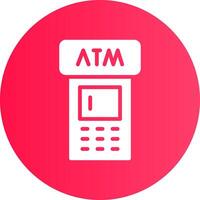 Geldautomat kreatives Icon-Design vektor