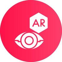 ar Kontakt Linse kreativ Symbol Design vektor