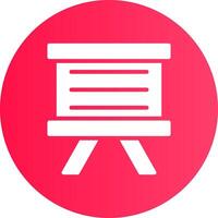 Whiteboard kreatives Icon-Design vektor