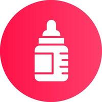 Babyflasche kreatives Icon-Design vektor