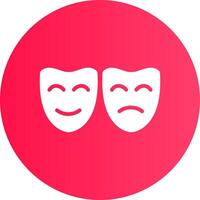 Theatermasken kreatives Icon-Design vektor