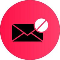 E-Mail-Block kreatives Icon-Design vektor