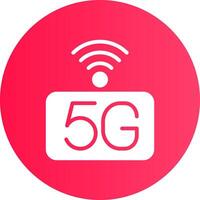 5g nätverk kreativ ikon design vektor