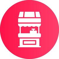 Food Stand kreatives Icon-Design vektor