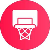 Basketballkorb kreatives Icon-Design vektor