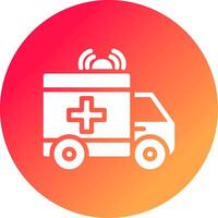 Krankenwagen kreatives Icon-Design vektor