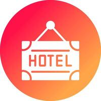 hotell kreativ ikon design vektor