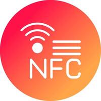 nfc kreativ ikon design vektor