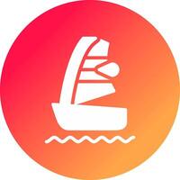 Windsurf kreatives Icon-Design vektor