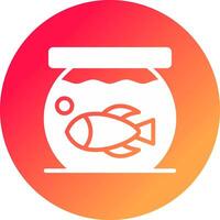 Fish Bowl kreatives Icon-Design vektor