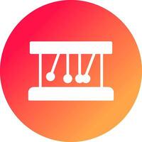 Newton Cradle kreatives Icon-Design vektor