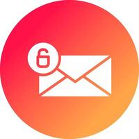 Entsperren Sie das kreative Icon-Design für E-Mails vektor