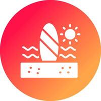 Paddle Surf kreatives Icon-Design vektor