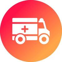 Krankenwagen kreatives Icon-Design vektor