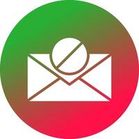 E-Mail-Block kreatives Icon-Design vektor