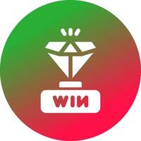 Gewinner kreatives Icon-Design vektor