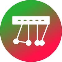 Newton Cradle kreatives Icon-Design vektor