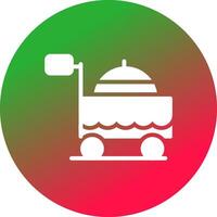 Food Cart kreatives Icon-Design vektor