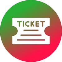 Ticket kreatives Icon-Design vektor