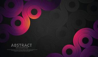 abstrakte Wellenlinien und Hintergrund mit runden Formen für Elementdesign und andere Benutzer vektor
