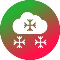 snöig kreativ ikon design vektor