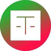 Textfeld kreatives Icon-Design vektor