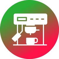 Kaffeemaschine kreatives Icon-Design vektor