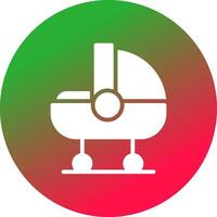 Babybett kreatives Icon-Design vektor