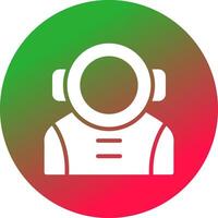 kreatives Icon-Design des Astronauten vektor