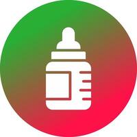 Babyflasche kreatives Icon-Design vektor