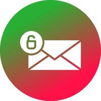 Entsperren Sie das kreative Icon-Design für E-Mails vektor