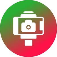 Selfie-Stick kreatives Icon-Design vektor