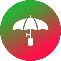 Regenschirm kreatives Icon-Design vektor