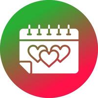 Hochzeitstag kreatives Icon-Design vektor