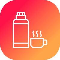 Thermos kreatives Icon-Design vektor