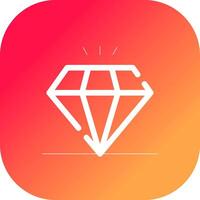 Diamant kreatives Icon-Design vektor