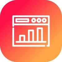 Analytics kreatives Icon-Design vektor