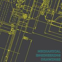 Entwurf. Vektor-Engineering-Illustration. Computergestützte Konstruktionssysteme vektor