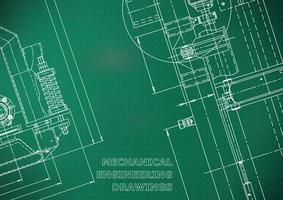 Blaupause, Skizze. Vektor-Engineering-Illustration. Cover, Flyer, Banner, Hintergrund vektor