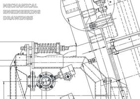 Startseite. vektortechnische Zeichnungen. mechanischer Instrumentenbau. technische abstrakte Hintergründe. technische Illustration vektor