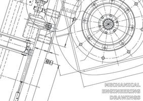 Vektor-Banner. technische Zeichnung. mechanischer Instrumentenbau vektor